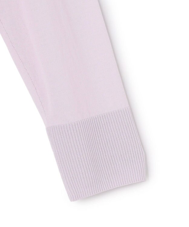 BEIGE， JULIE / コットンシルク クルーネックカーディガン Lilac