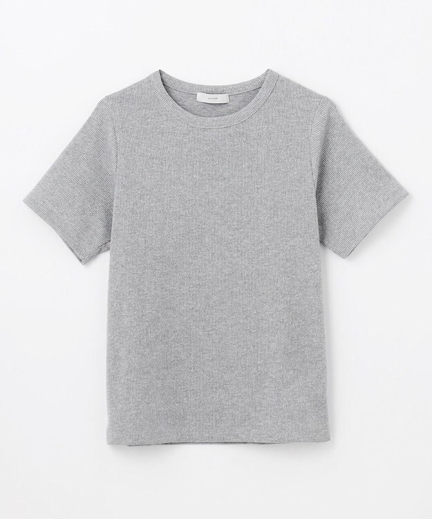 ANY L 【洗濯機可】ラメテレコTシャツ グレーラメ