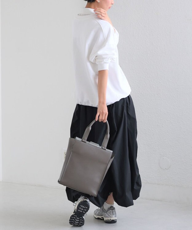 ACE BAGS & LUGGAGE W&.Day/Night リリ バーチカルトート A4サイズ 15175 ダブルアンドデイナイト チャコール