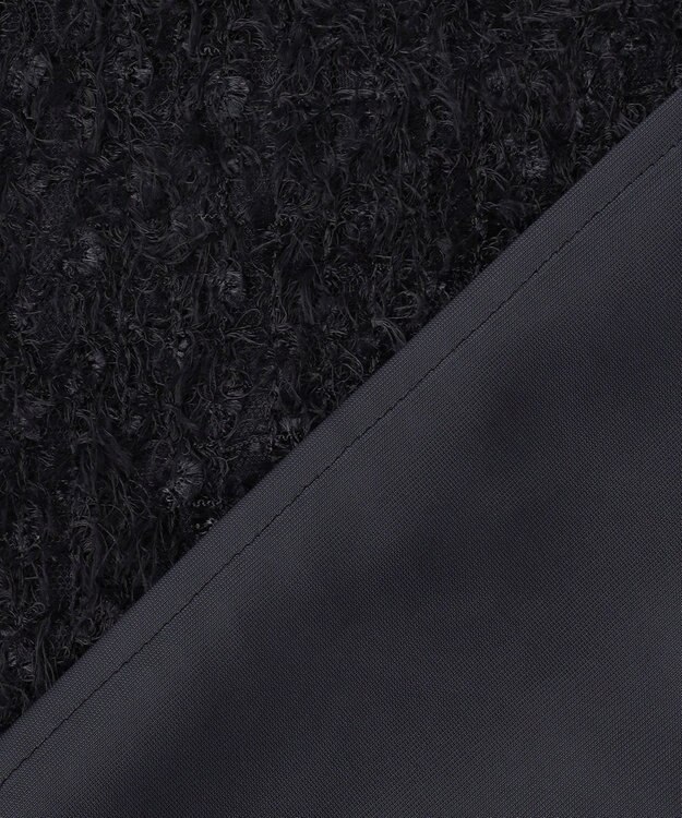 UNFILO エアリーヤーン ギャザーブラウス ネイビー