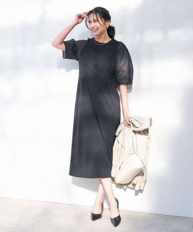 UNFILO L ショート トレンチコート ベージュ