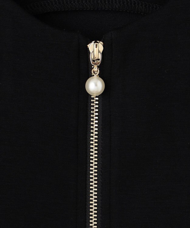 Feroux 【洗える】ペプラム ダンボールジレ ブラック系