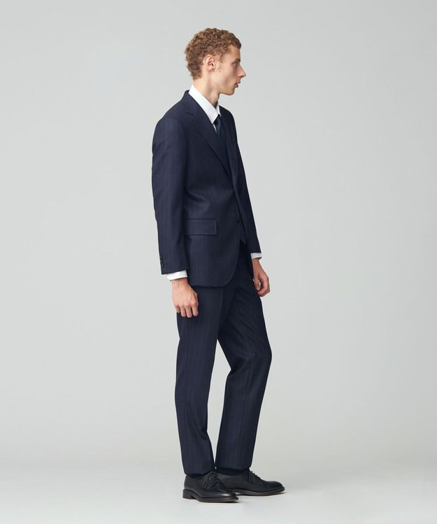 J.PRESS MEN 【CUBA BEACH GENTRY】サキソニーストライプ スーツ ネイビー系2