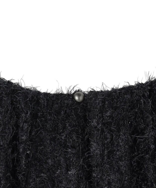 UNFILO エアリーヤーン ギャザーブラウス ネイビー