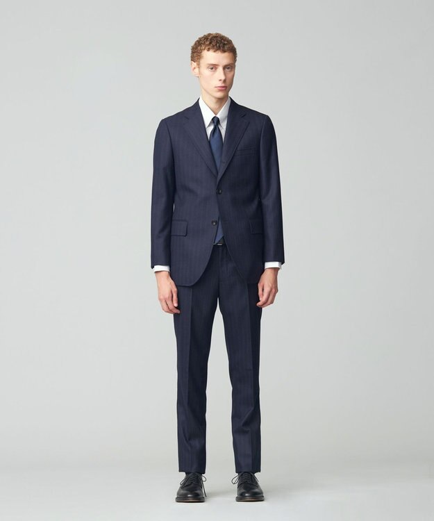 J.PRESS MEN 【CUBA BEACH GENTRY】サキソニーストライプ スーツ ネイビー系2