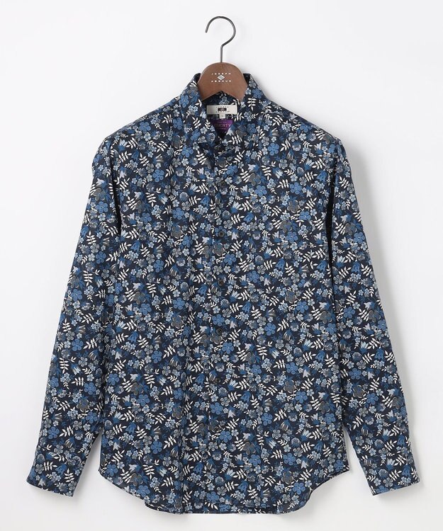 JOSEPH ABBOUD 【ジョセフ・アブード氏セレクト・英国LIBERTY社】リバティ シャツ ネイビー系6