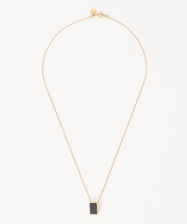 自由区 3WAYストーン ネックレス ゴールド×ブラック