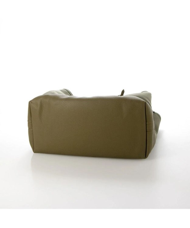 UNBILLION cachecache パーテーションキャンバストートバッグL カーキカーキ