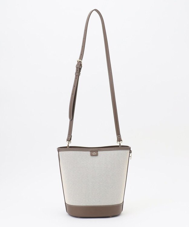 J.PRESS LADIES 【2way】Bucket キャンバス バッグ モカ系