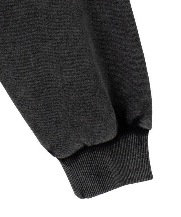 WEGO ロゴアシッドウォッシュパーカー スミクロ