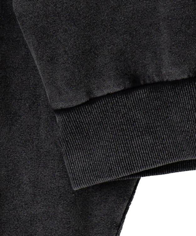 WEGO ロゴアシッドウォッシュパーカー スミクロ