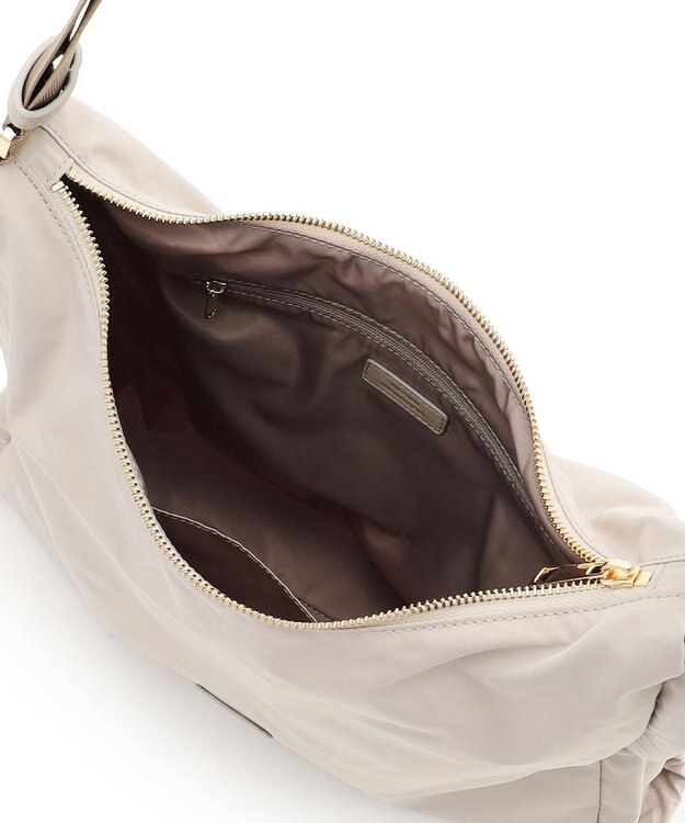 23区 ドロ－ストリング ショルダーバッグ(L) ベージュ系