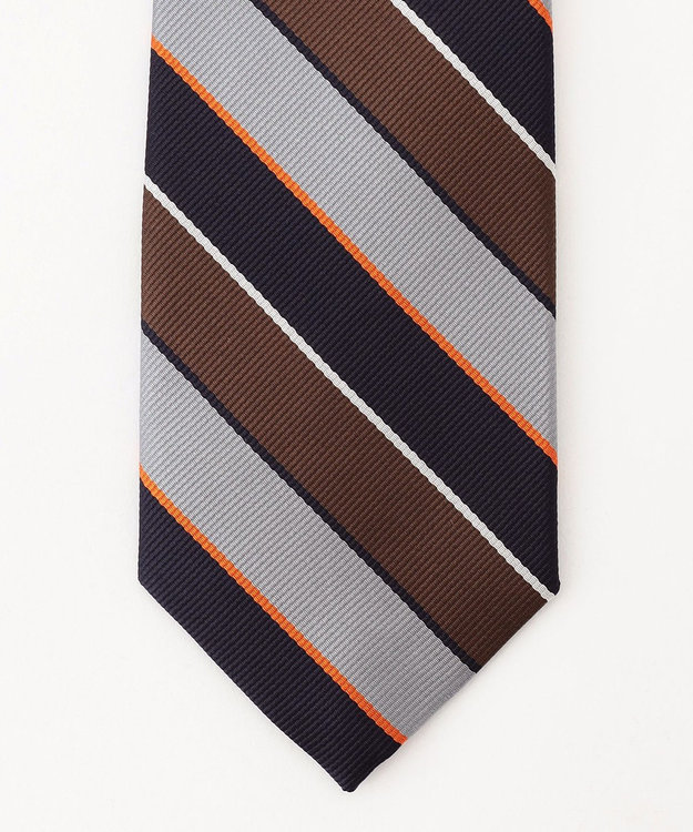 J.PRESS MEN オーセンティック / レジメンタル ネクタイ ダークブラウン系2