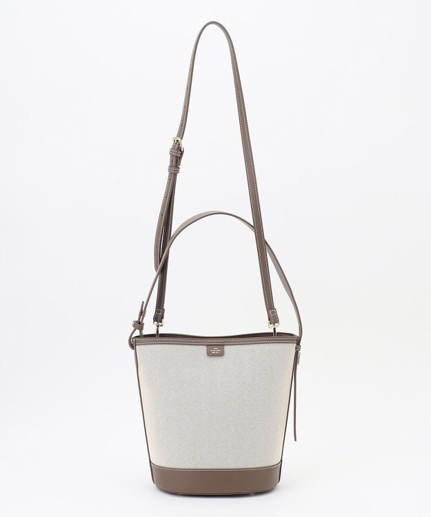 J.PRESS LADIES 【2way】Bucket キャンバス バッグ モカ系