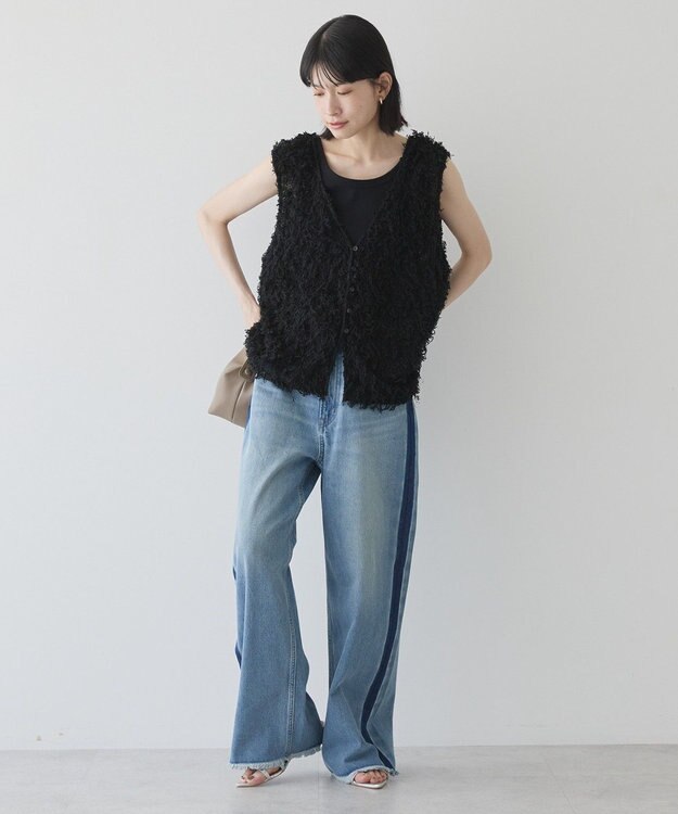 AMERICAN HOLIC 【前後2WAY】フリンジベスト Blue