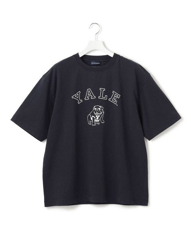 J.PRESS YORK STREET 【UNISEX】YALEブルドックプリント Tシャツ ネイビー系