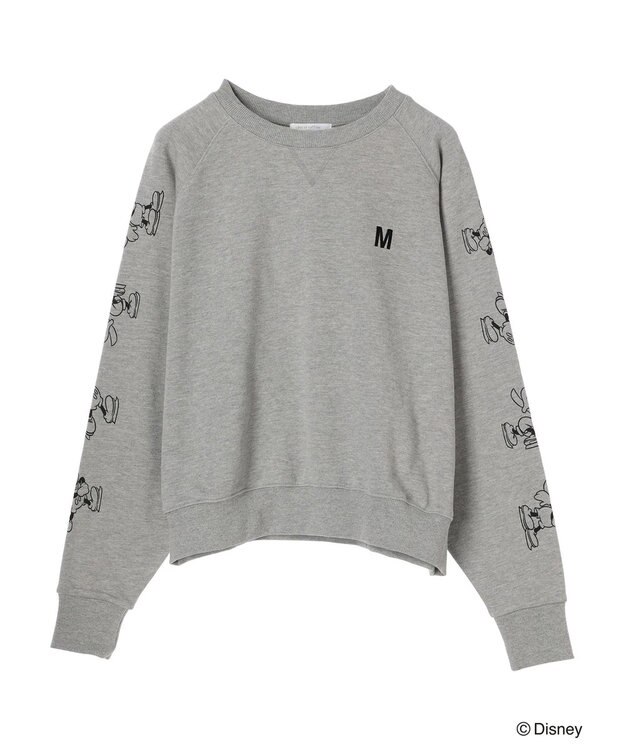 Green Parks Ｄｉｓｎｅｙ／裏毛袖プリントスウェットII Gray Mixture