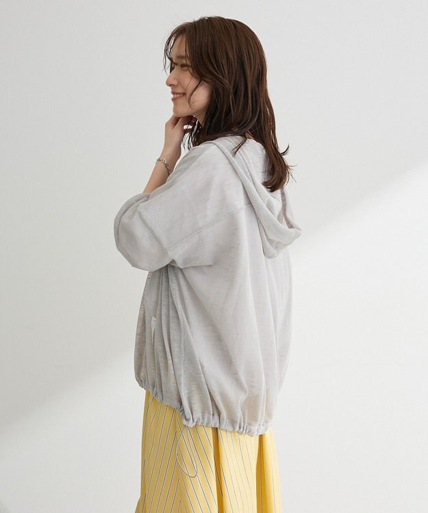 Green Parks リングドットニットパーカー Light Gray