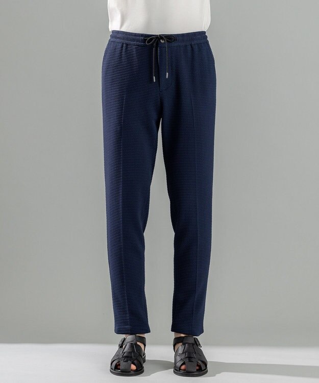 JOSEPH HOMME <新色追加>【オリジナル素材/シワになりにくい/ウエストゴム仕様】ライトタックジャージー イージーパンツ/PEGG EASY ネイビー系