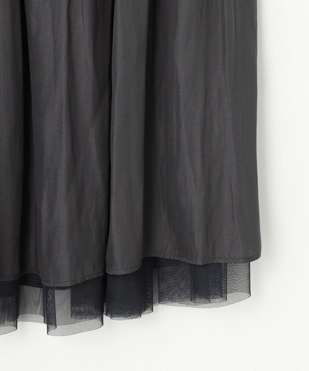 J.PRESS LADIES 【2way】リバーシブル チュール スカート ネイビー系