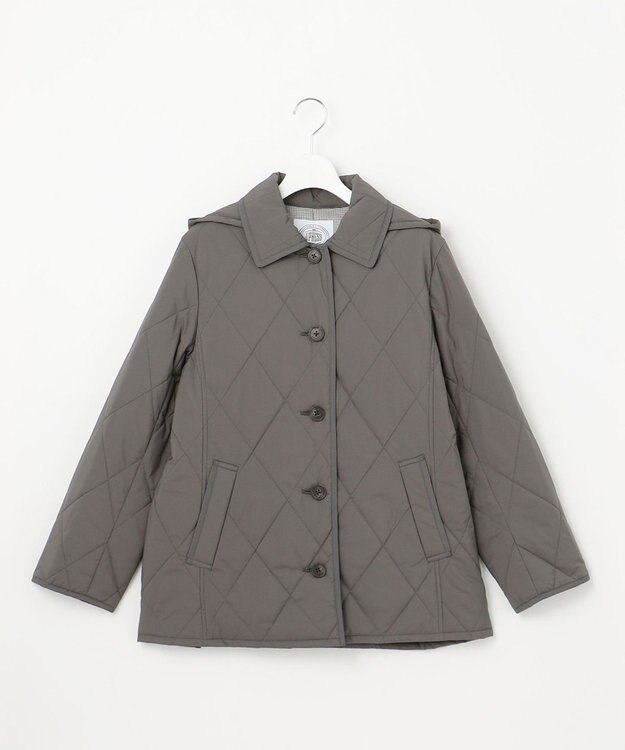 J.PRESS LADIES 【洗える・撥水】プレミアムBasicキルティング ショート コート スレート系