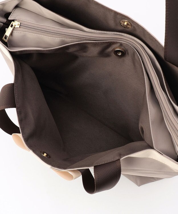 UNBILLION cachecache WEB限定ナイロンリボントートバッグＬ グレー