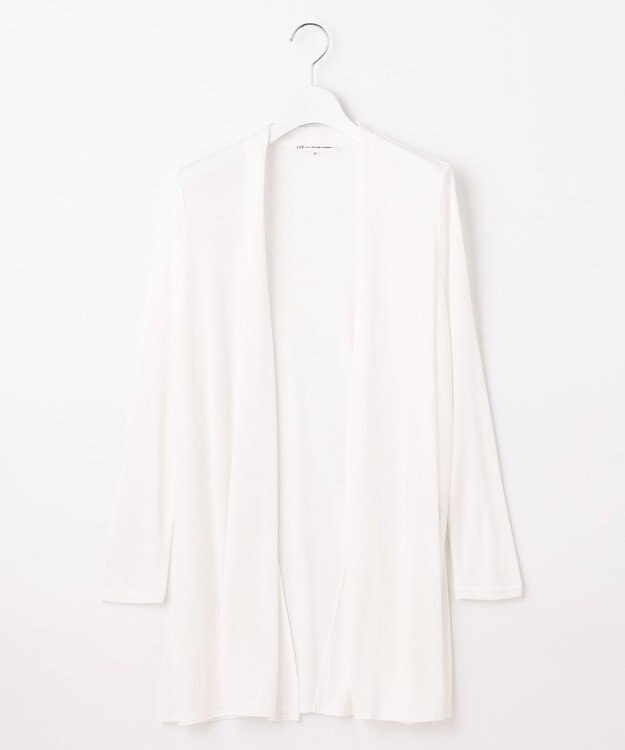 23区 【UVケア/接触冷感】マルチ機能 シアー ロング カーディガン ホワイト系