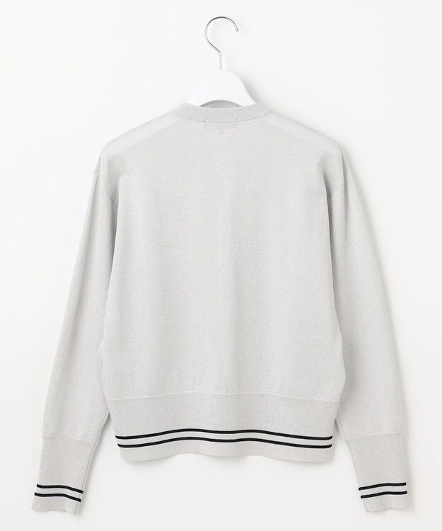 23区GOLF 【WOMEN】シーズン問わず着用可能なラメニットカーディガン ライトグレー系