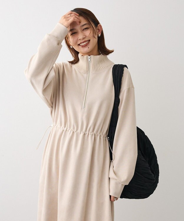 Green Parks ・ＥＬＥＮＣＡＲＥ　ＤＵＥ　スエードポンチワンピース Ivory