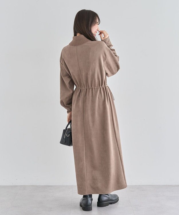 Green Parks ・ＥＬＥＮＣＡＲＥ　ＤＵＥ　スエードポンチワンピース Brown