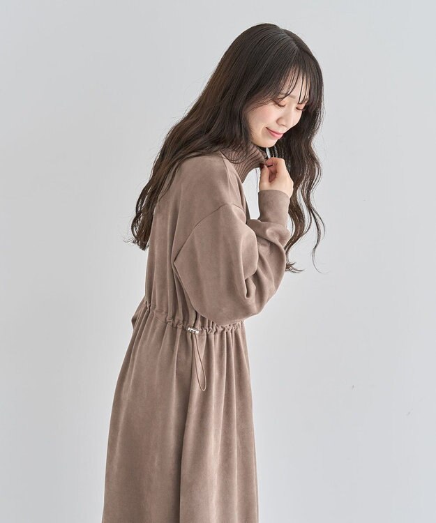 Green Parks ・ＥＬＥＮＣＡＲＥ　ＤＵＥ　スエードポンチワンピース Brown