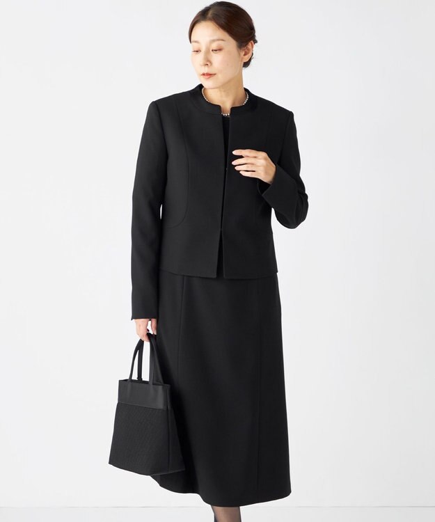 自由区 FORMAL 【ウォッシャブル対応】ウォッシャブルドビーアンサンブル ブラック系