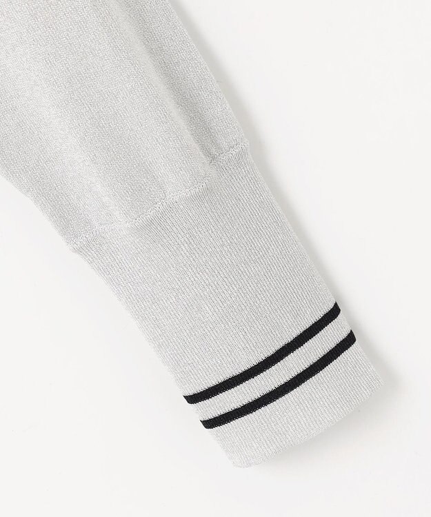 23区GOLF 【WOMEN】シーズン問わず着用可能なラメニットカーディガン ライトグレー系