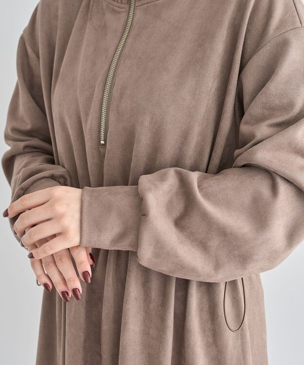 Green Parks ・ＥＬＥＮＣＡＲＥ　ＤＵＥ　スエードポンチワンピース Brown