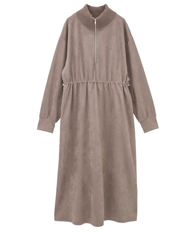 Green Parks ・ＥＬＥＮＣＡＲＥ　ＤＵＥ　スエードポンチワンピース Brown