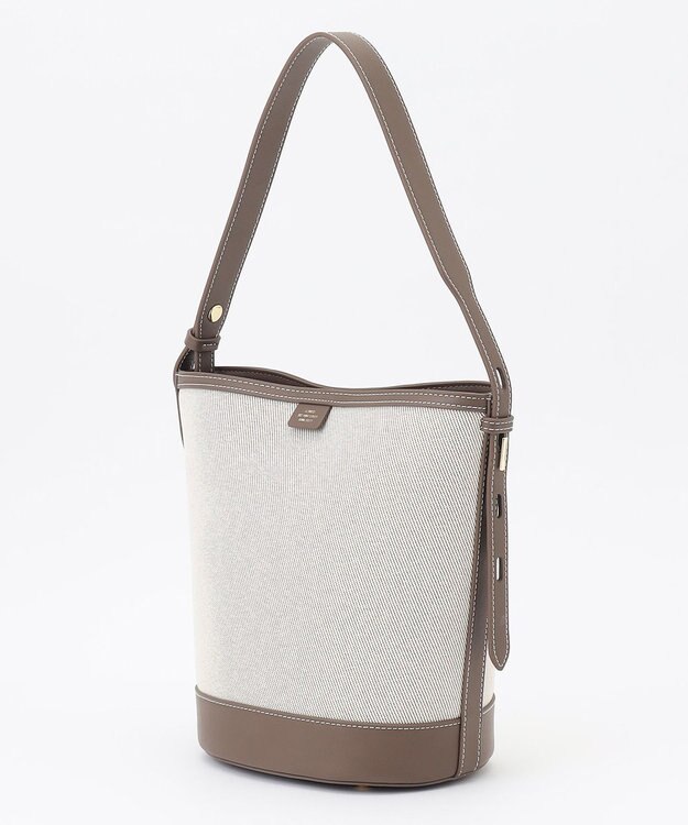 J.PRESS LADIES 【2way】Bucket キャンバス バッグ モカ系