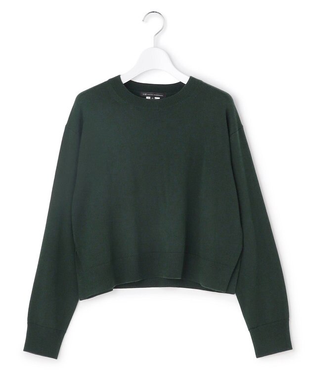 23区 L ニットセットアップ プリーツコンビ ワンピース ダークグリーン系