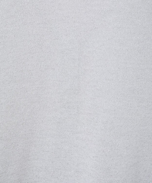 earth music&ecology シアーラメＶネックカーディガン Light Gray