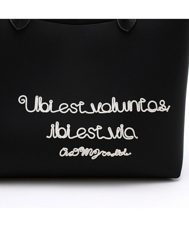 A.D.M.J. 【魔法の様に軽い】マジックライト/スパニッシュファブリックコード刺しゅうトート34cm ネグロ