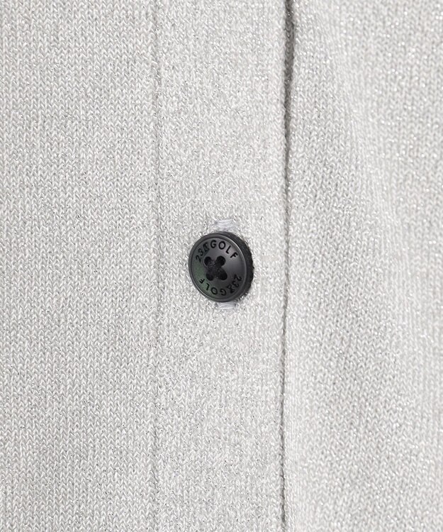 23区GOLF 【WOMEN】シーズン問わず着用可能なラメニットカーディガン ライトグレー系