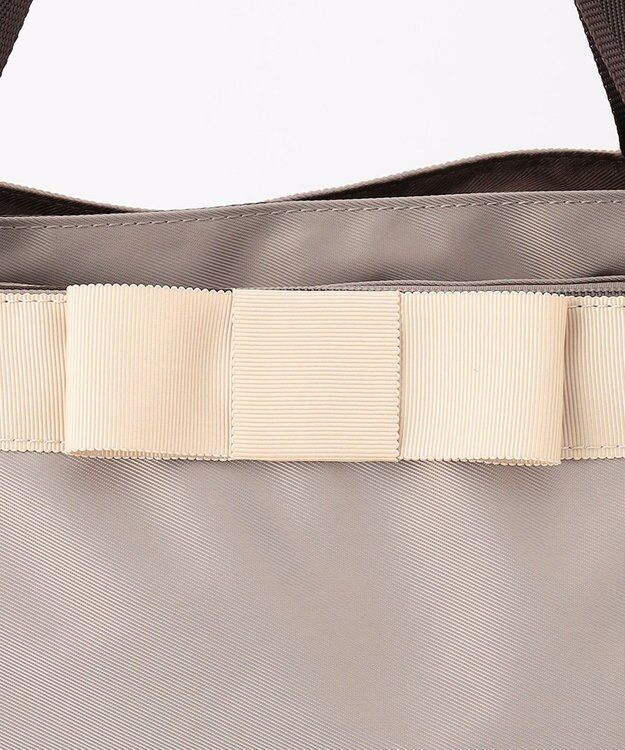 UNBILLION cachecache WEB限定ナイロンリボントートバッグＬ グレー