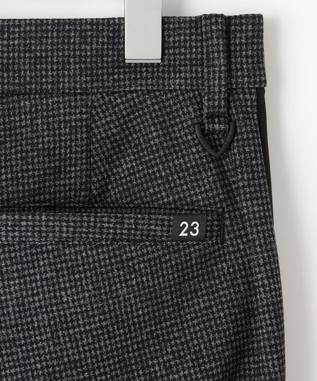 23区GOLF 【MEN】【ストレッチ】チェック柄 ジャージーパンツ グレー系5