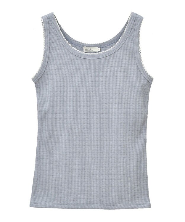 earth music&ecology ピコトリミングタンクトップ Sax