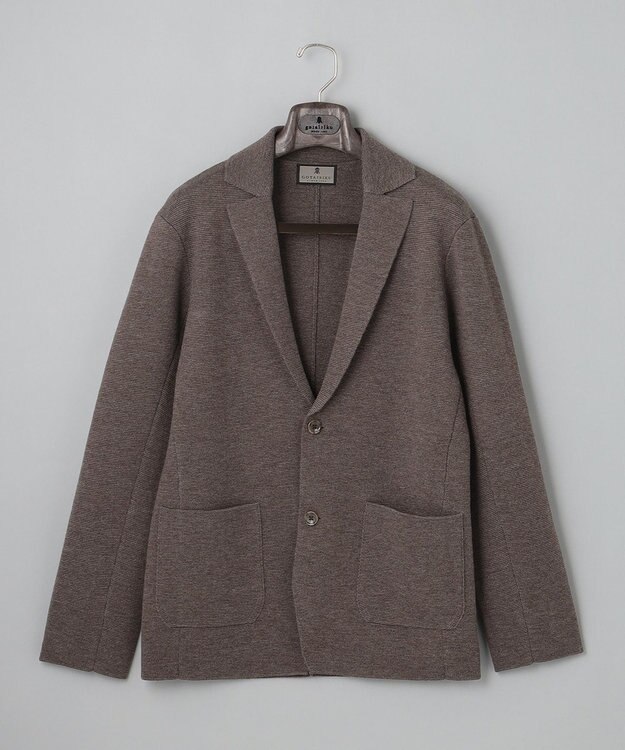 GOTAIRIKU 【エクストラファインメリノウール】ミラノリブニットジャケット ベージュ系