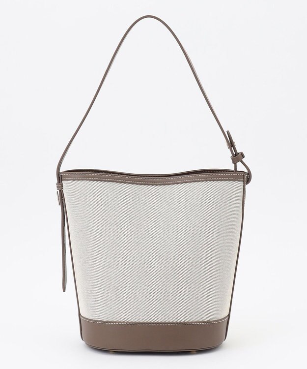 J.PRESS LADIES 【2way】Bucket キャンバス バッグ モカ系