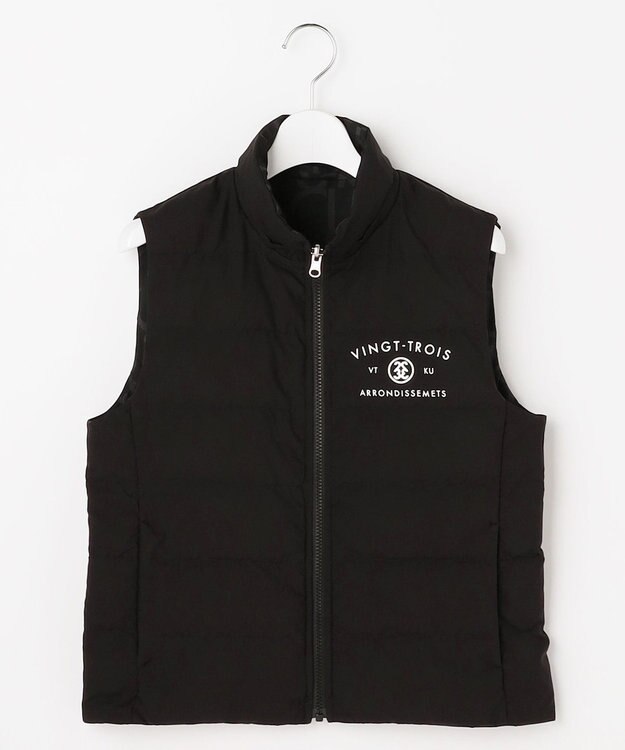 23区GOLF 【WOMEN】中綿リバーシブルベスト ブラック系5