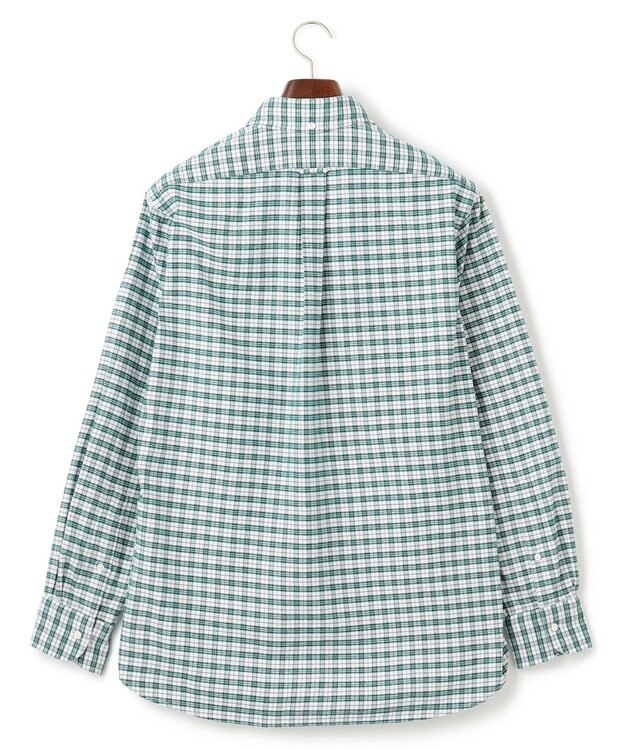 J.PRESS MEN ストレッチ コットンネルシャツ グリーン系3