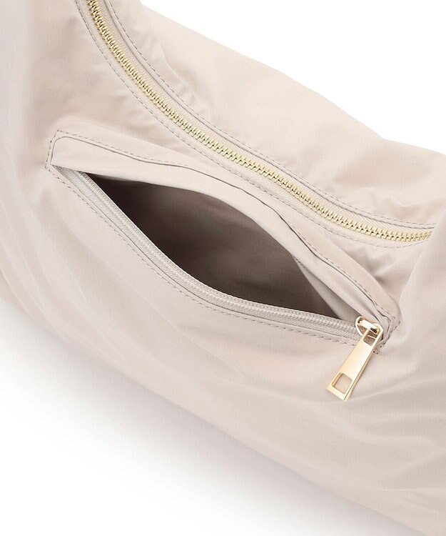 23区 ドロ－ストリング ショルダーバッグ(L) ベージュ系