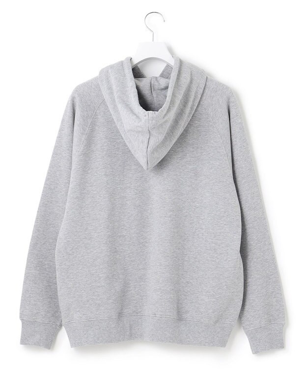 J.PRESS YORK STREET 【UNISEX】ロゴ刺繍フーディ ライトグレー系
