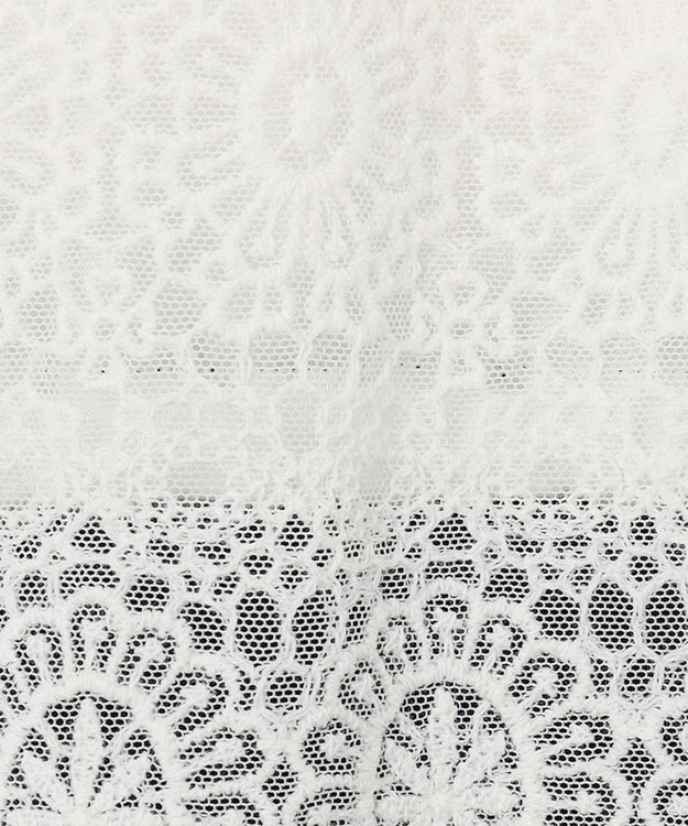 ANY SIS 【洗える】レースコンビバックサテン ワンピース ネイビー